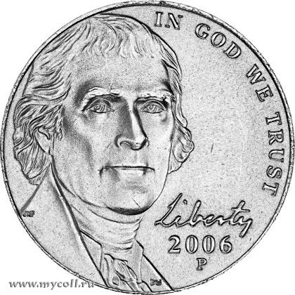 США 5 центов, 2006 "P" Jefferson Nickel