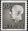 469. 20     VI  ( ) / King Gustav VI Adolf (White lettering)    1961-71 