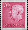 587. 70     VI  ( ) / King Gustav VI Adolf (White lettering)    1961-71 